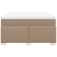 Боксспринг легло с матрак,капучино, 160x200 см, изкуствена кожа