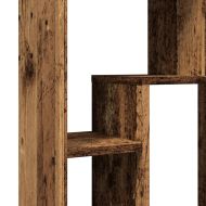 Библиотека, старо дърво, 63x20x90 см, инженерно дърво