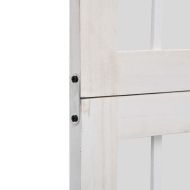 Разделител за стая, 4 панела, бял, дърво пауловния масив