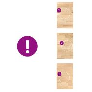 Кухненски работен плот, 40x63,5x2,7 см, дъб масив, правоъгълна