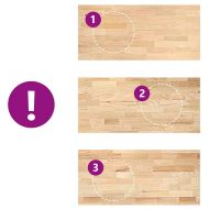 Кухненски работен плот, 140x63,5x2,7 см, дъб масив, правоъгълна