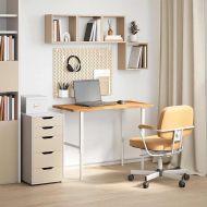 Плот за бюро, светлокафяв, 100x60x2,5см, дъб масив, правоъгълна