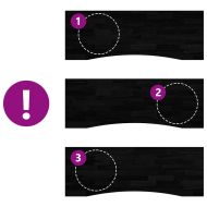 Плот за бюро, тъмнокафяв, 220x90x4 см, дъб масив, правоъгълна