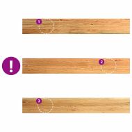 Прозоречни первази, 2 бр, светлокафяви, 140x20x2 см, дъб масив