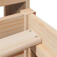 Рамка за легло без матрак, 90x200 см, масивна чамова дървесина