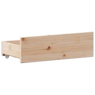 Легло с етажерка за книги, без матрак, 135x190 см, бор масив