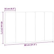 Мека табла за легло Hanko, таупе, 80 см, плат