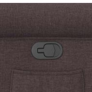 Наклоняем стол, тъмнокафяв, текстил