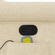 Масажен наклоняем стол, кремав, текстил