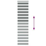 Зеброва щора 55x200 см Ширина на плата 50,9 см Полиестер