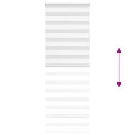 Зеброва щора бял 70x200 см ширина на плата 65,9 cm полиестер