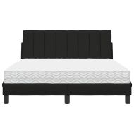 Легло с матрак Hanko, черно, 120x200 см, плат