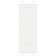 Плисирана щора Бяла 80x200 cm Ширина на плата 79,4 cm Полиестер