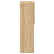 ТВ шкафове с LED осветление 2 бр дъб сонома 30,5x30x102 см