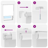 Ролетна щора за душ с касета 140x240 см Ширина на плата 136 см