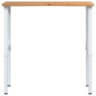 Работна маса светлокафява Дъб от масивна дървесина