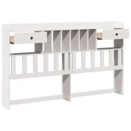 Горна табла с място за съхранение, 180 см, масивно дърво бор