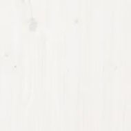 Рамка за легло, бяла, дърво масив, 180x200 cм, Super King