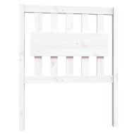 Рамка за легло, бяла, бор масив, 75x190 см, Small Single