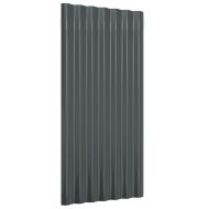 Панели покрив 12 бр поцинкована стомана антрацит 80x36 см