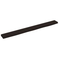 Стенен рафт тъмнокафяв 100x10x2 см обработен масивен дъб