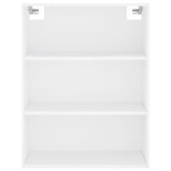 Висок шкаф, бял, 69,5x34x180 см, инженерно дърво