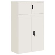 Шкаф за папки бял 90x40x145 см стомана