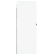 Стенни шкафове, 2 бр, бели, инженерно дърво