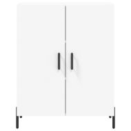 Висок шкаф, бял, 69,5x34x180 см, инженерно дърво