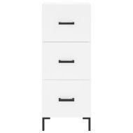 Висок шкаф, бял, 34,5x34x180 см, инженерно дърво