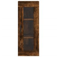 Висок шкаф, опушен дъб, 34,5x34x180 см, инженерно дърво