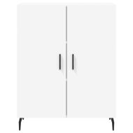 Висок шкаф, бял, 69,5x34x180 см, инженерно дърво