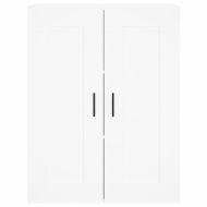 Висок шкаф, бял, 69,5x34x180 см, инженерно дърво