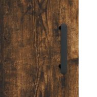 Висок шкаф, опушен дъб, 69,5x34x180 см, инженерно дърво