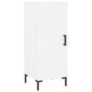 Висок шкаф, бял, 34,5x34x180 см, инженерно дърво