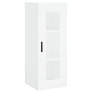 Висок шкаф, бял, 34,5x34x180 см, инженерно дърво
