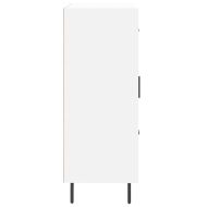 Сайдборд, бял, 69,5x34x90 см, инженерно дърво