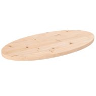 Плот за маса 70x35x2,5 см, масивна дървесина, бор, овален