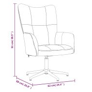 Релакс стол, тъмносив, кадифе