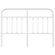 Метална табла за глава, бяла, 140 см