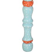 Маса за кафе, синя, ръчно рисувана, мангово дърво масив