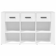 Сайдборд, бял, 100x30x59,5 см, инженерно дърво