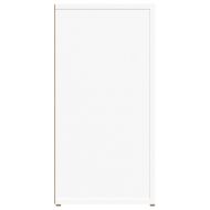 Сайдборд, бял, 100x30x59,5 см, инженерно дърво