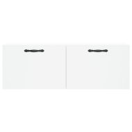 Стенен шкаф, бял, 100x36,5x35 см, инженерно дърво