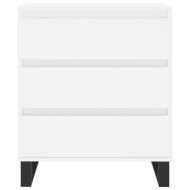 Сайдборд, бял, 60x35x70 см, инженерно дърво