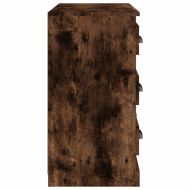 Сайдборд, опушен дъб, 70x35,5x67,5 см, инженерно дърво