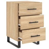 Нощно шкафче, дъб сонома, инженерно дърво 40x40x66 см