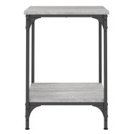 Кафе маса, сив сонома, 40x40x55 см, инженерно дърво