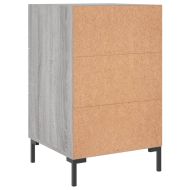 Нощно шкафче, сив сонома, 40x40x66 см, инженерно дърво