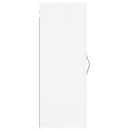 Стенен шкаф, бял, 34,5x34x90 см, инженерно дърво